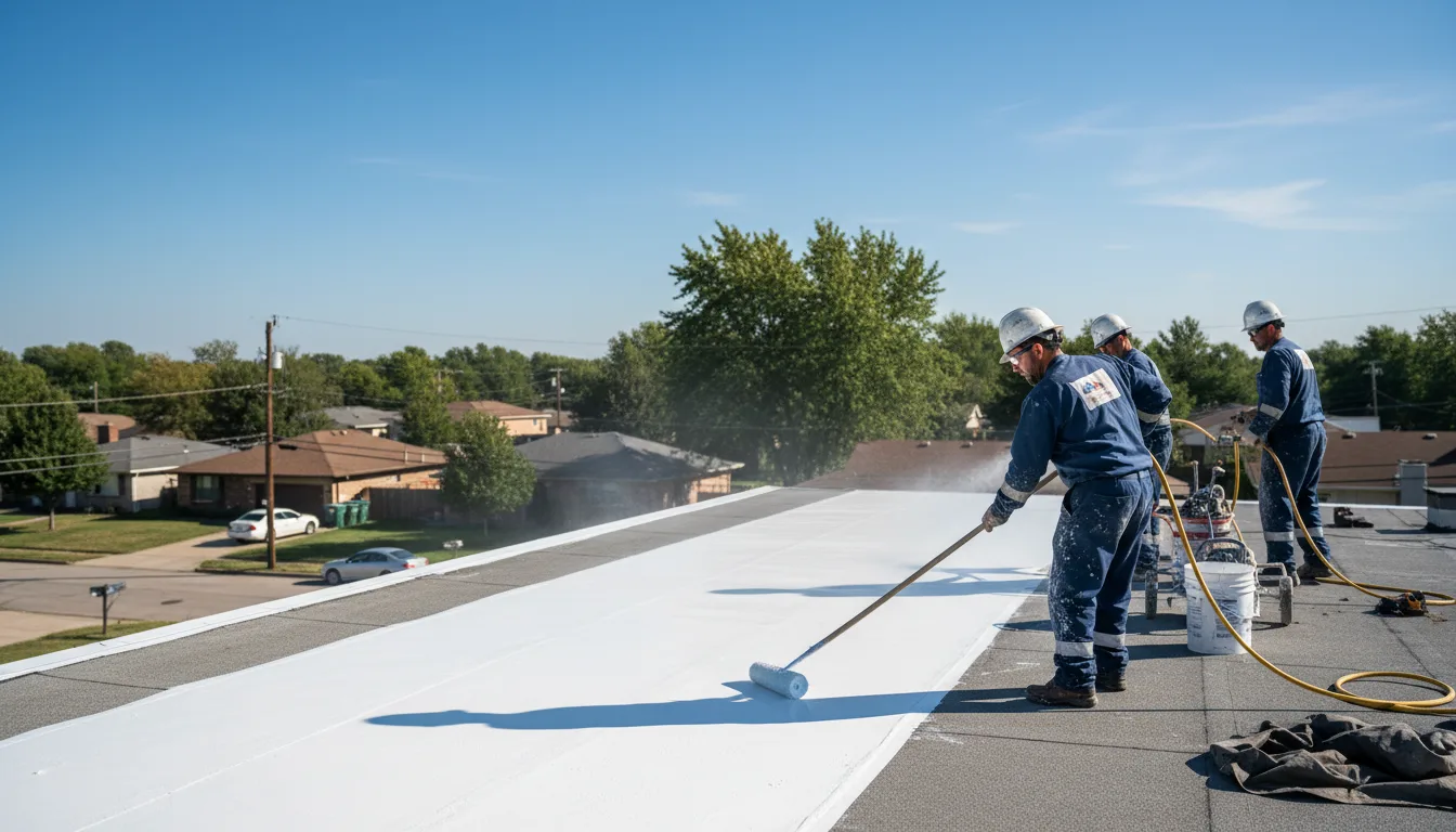 Commercial roof coating in Sayville, NY near me